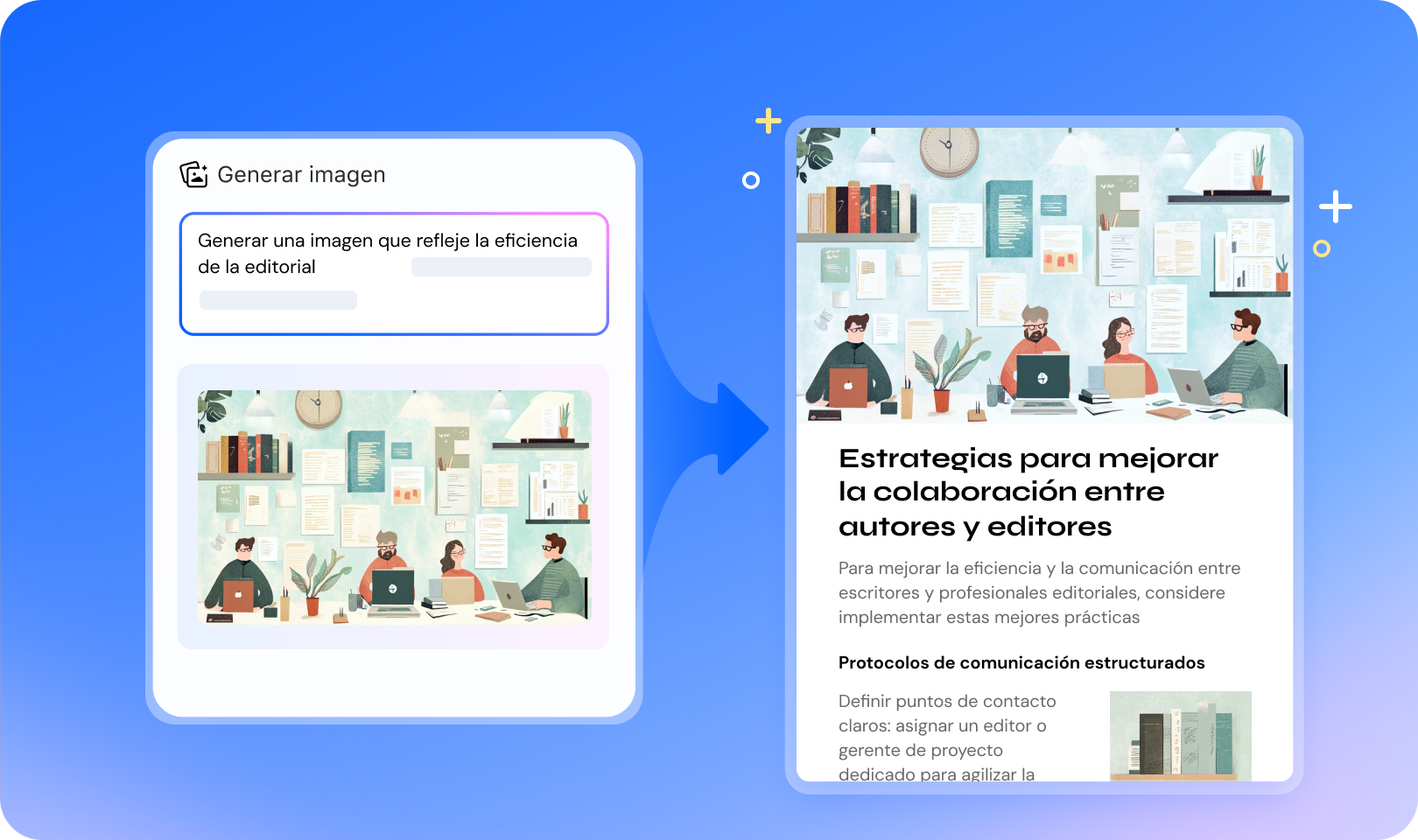 imagen generada por IA para folletos